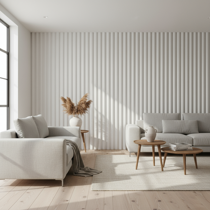 Internal Cladding Half Circle Pure White Color 2.7 M