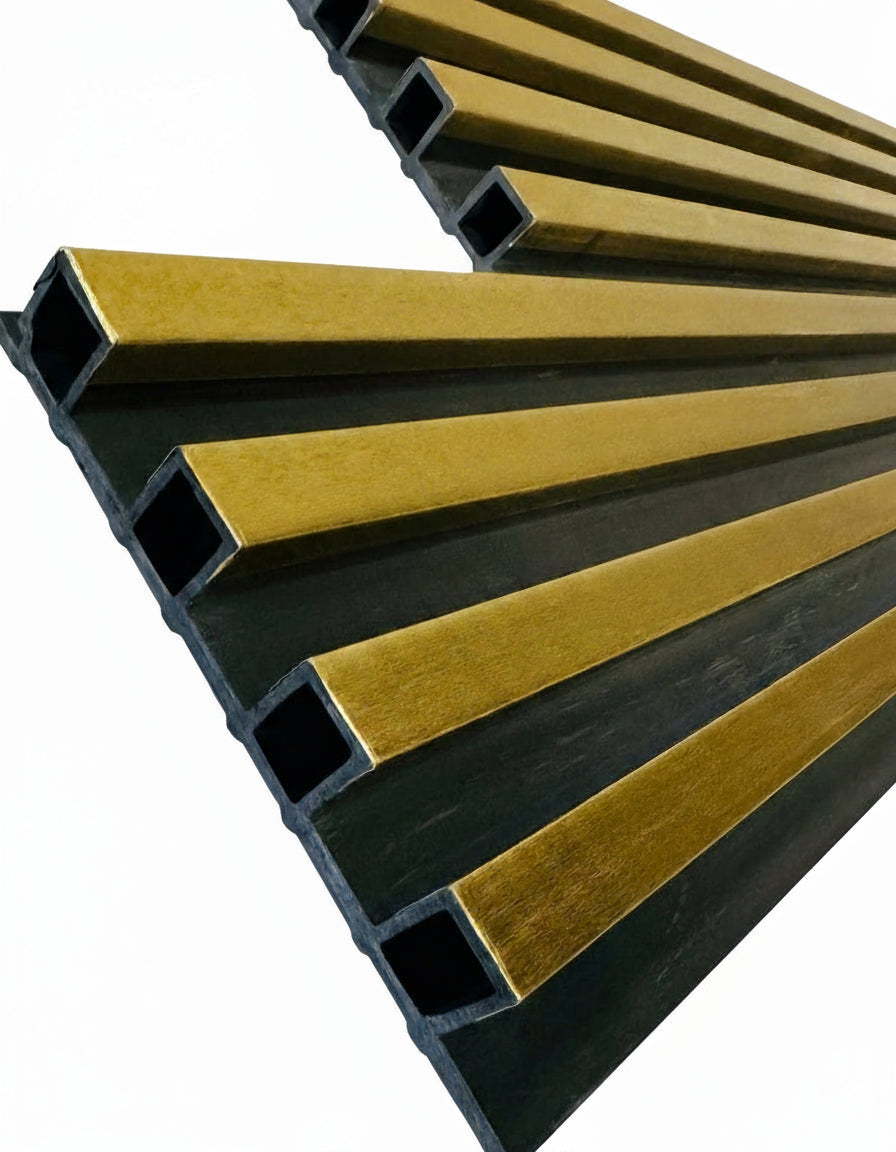 Golden Ribbed Cladding Internal Cladding Half Gold Color 2.7 Meter | Cladding Supplies Of ...