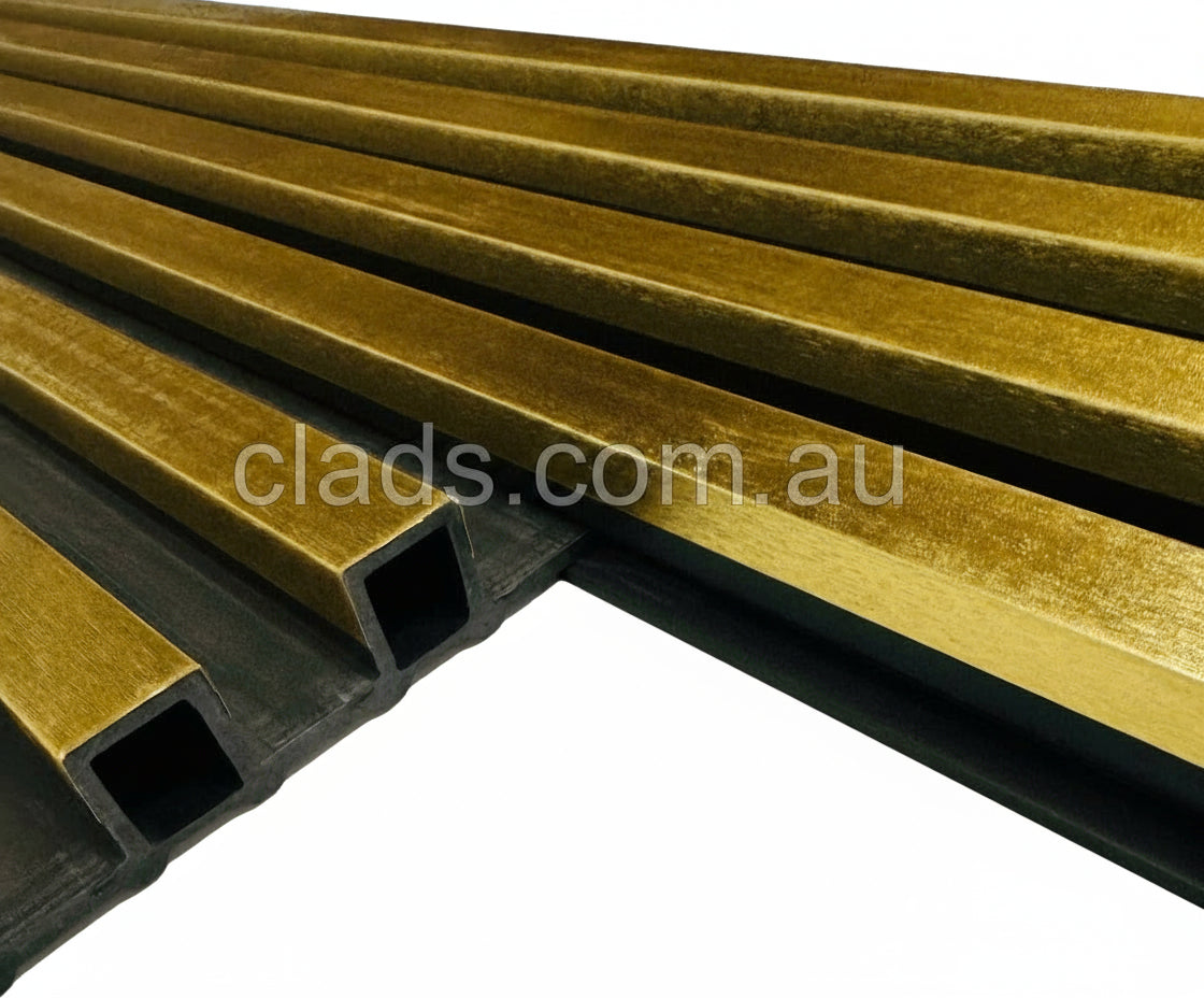Golden Ribbed Cladding Internal Cladding Half Gold Color 2.7 Meter | Cladding Supplies Of ...