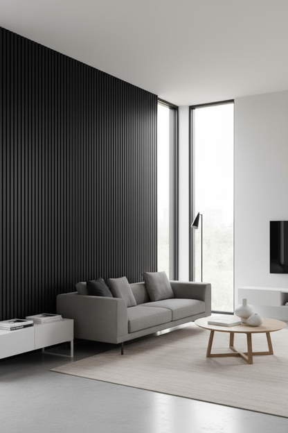 Internal Cladding In 103 Black 6 Slat 3 M