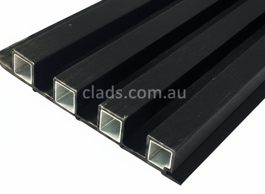Internal Cladding in Black-37 4 Slat 2.7 M - Cladding Supplies Of Australia
