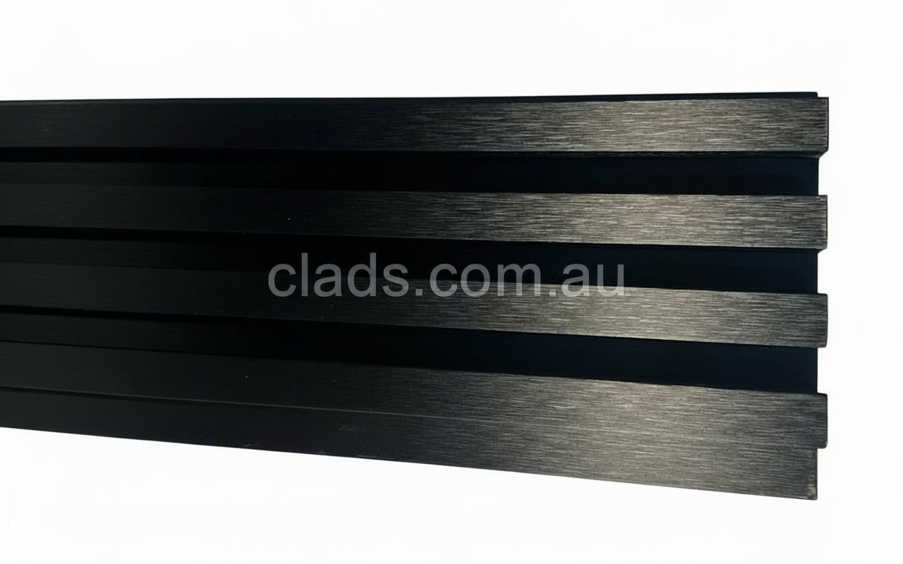 Cladding Last Internal Cladding in Black-37 4 Slat 2.7 M | Cladding Supplies Of Australia