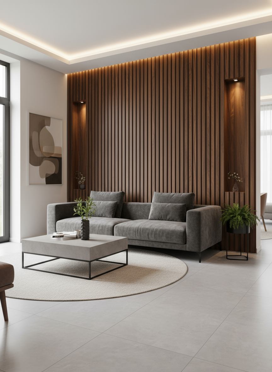 Internal Cladding In Black Ebony 4 Slat 5.8 M