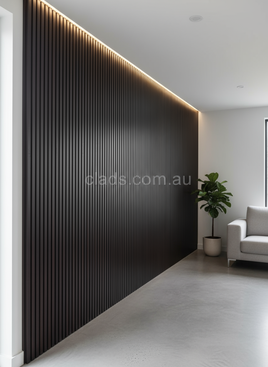 Internal Cladding In Brown Japan 4 Slat 3 M - Cladding Supplies Of Australia
