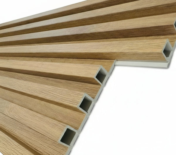 Internal Cladding In Dark Teak 4 Slat 2.7 M Internal Cladding In Dark Teak 4 Slat 2.7 M