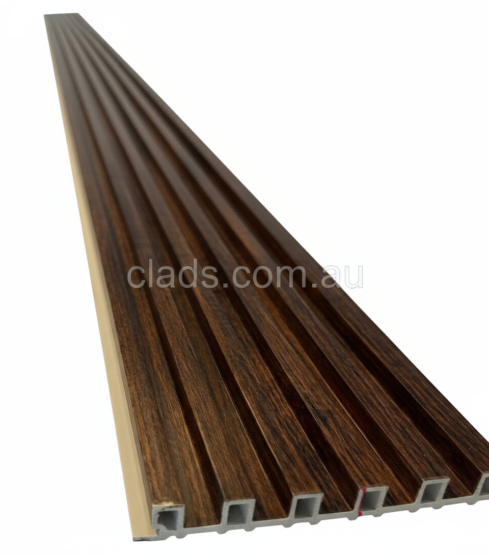 Walnut Mini Rib Cladding Internal Cladding In Walnut/Chestnut (6180-1) 6 Slat 3 M | Cladding ...