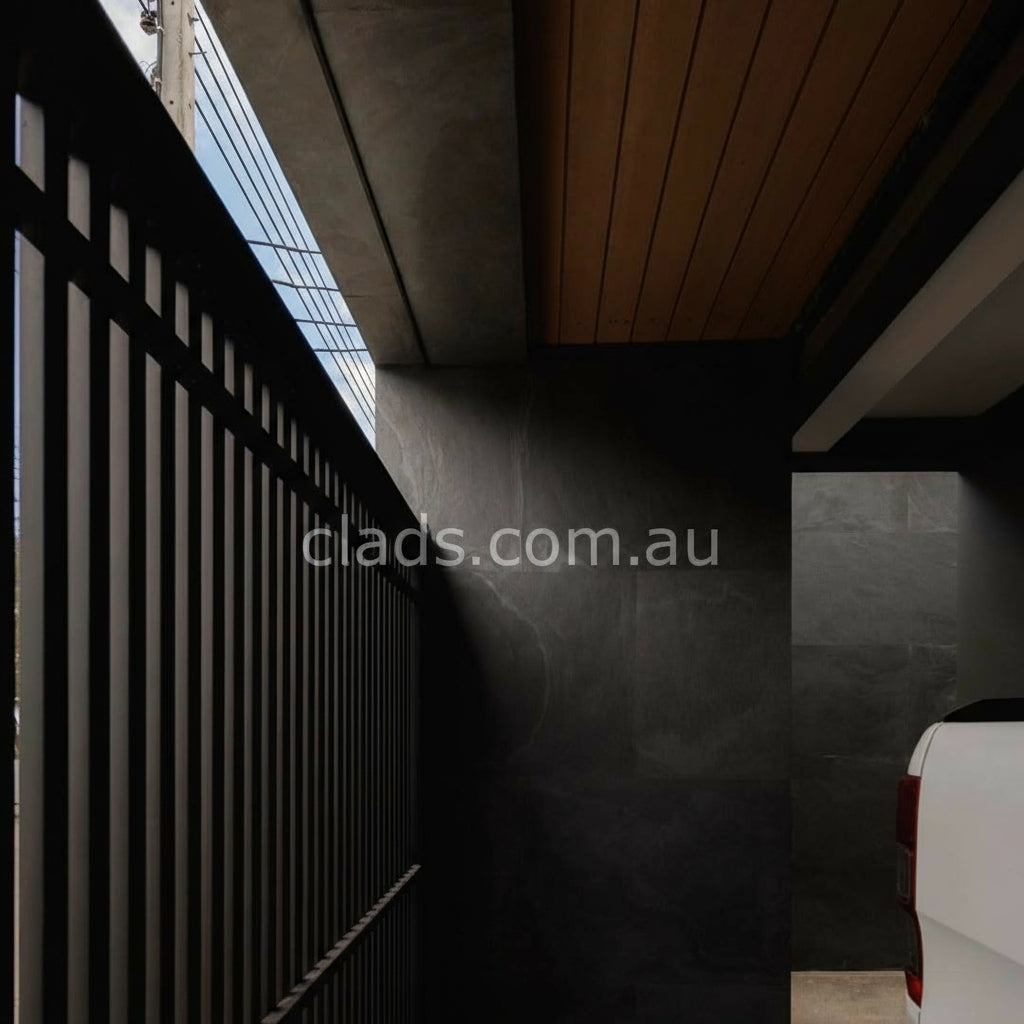 Chalk Cladding Bring Modern Style with Natural Charcoal Stone Cladding L
