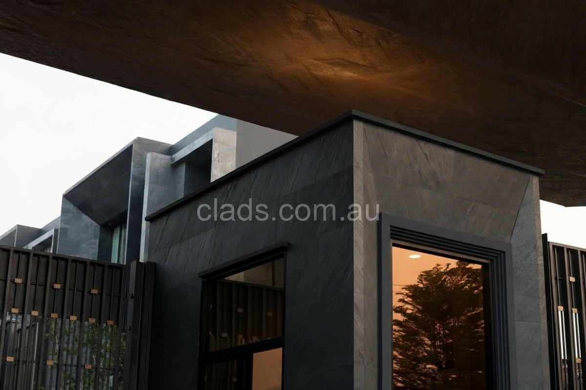 Chalk Cladding Bring Modern Style with Natural Charcoal Stone Cladding L