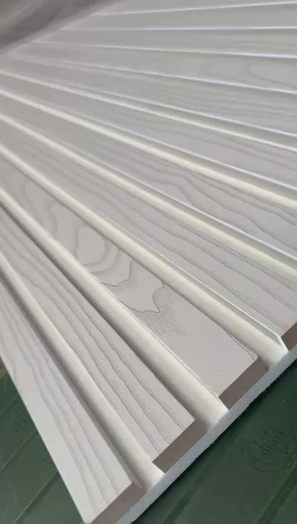 Acoustic Panel/MDF Core 3 Sides Cover In Snow White Mountain 2.7 M